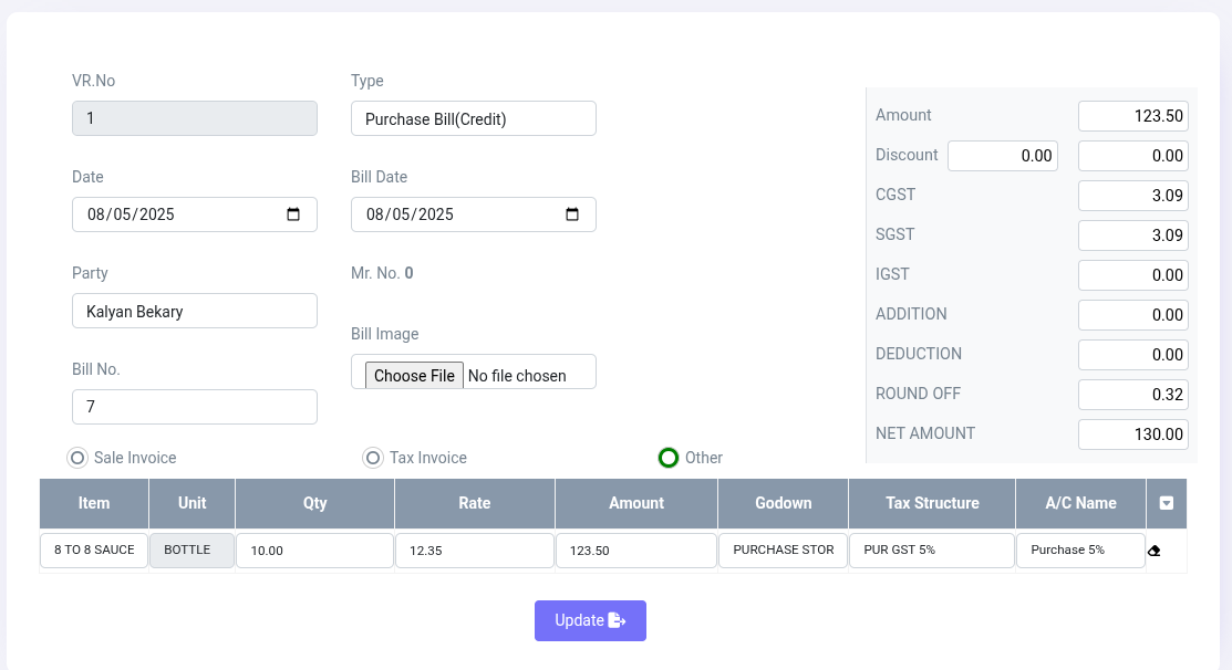 Inventory Management Dashboard